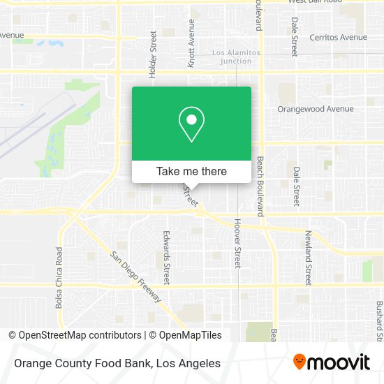 Orange County Food Bank map