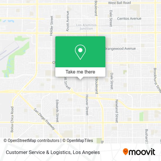 Customer Service & Logistics map