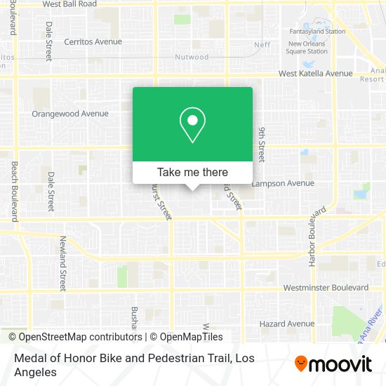 Medal of Honor Bike and Pedestrian Trail map
