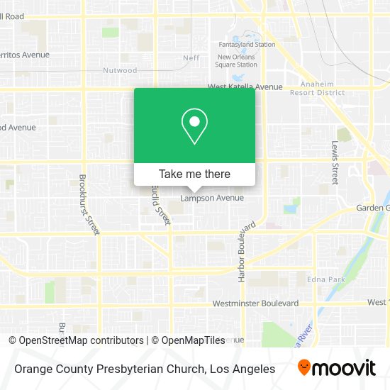 Orange County Presbyterian Church map