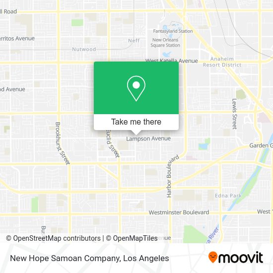 New Hope Samoan Company map