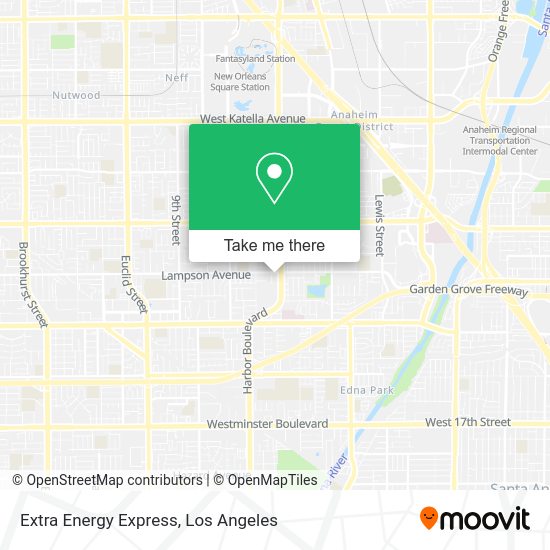 Extra Energy Express map