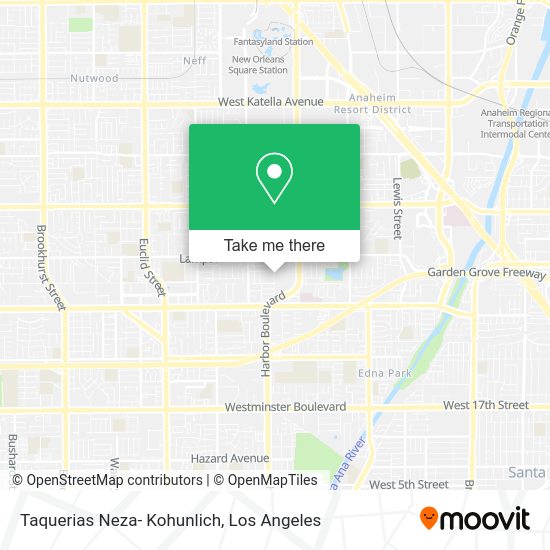 Taquerias Neza- Kohunlich map