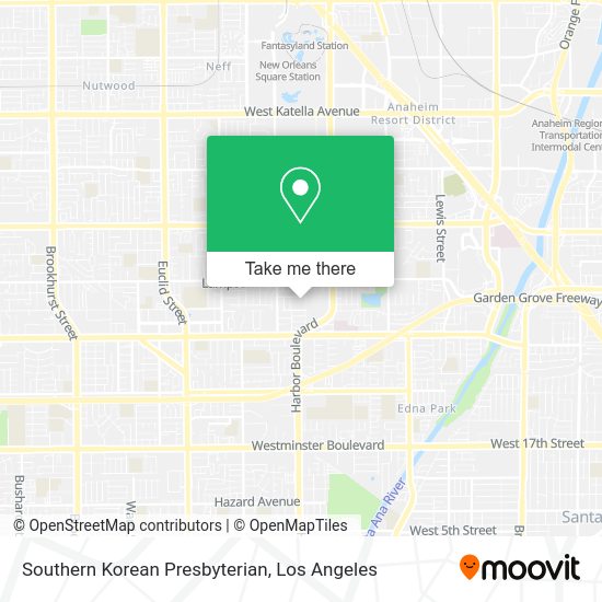 Mapa de Southern Korean Presbyterian