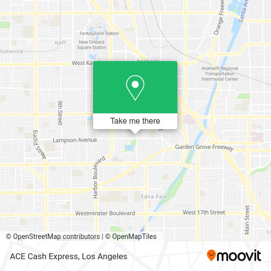 ACE Cash Express map