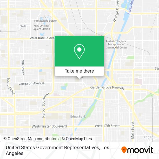United States Government Representatives map