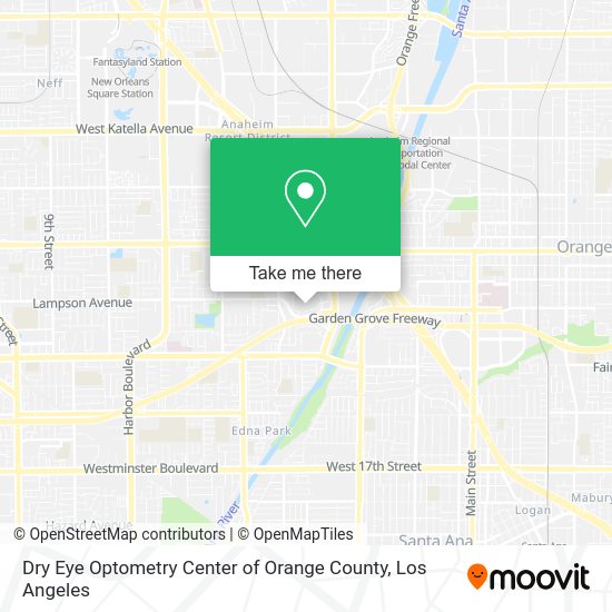 Dry Eye Optometry Center of Orange County map