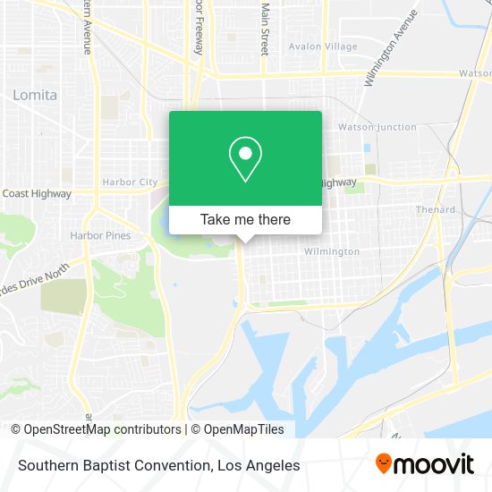 Mapa de Southern Baptist Convention