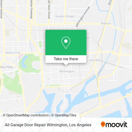 All Garage Door Repair Wilmington map