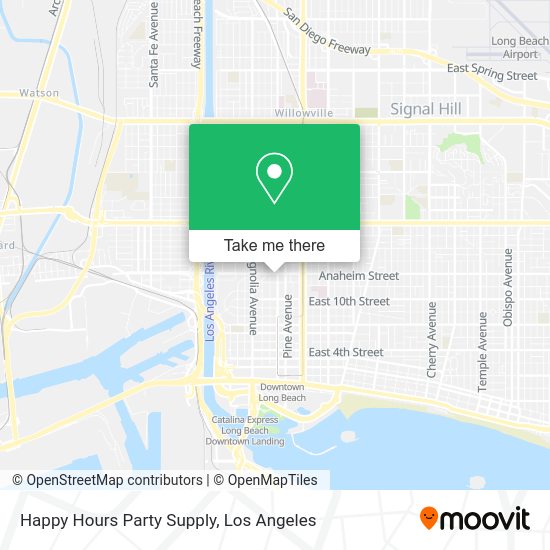 Mapa de Happy Hours Party Supply