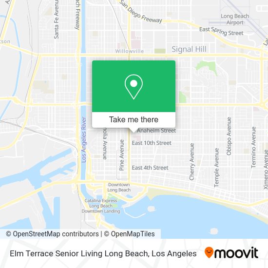 Elm Terrace Senior Living Long Beach map