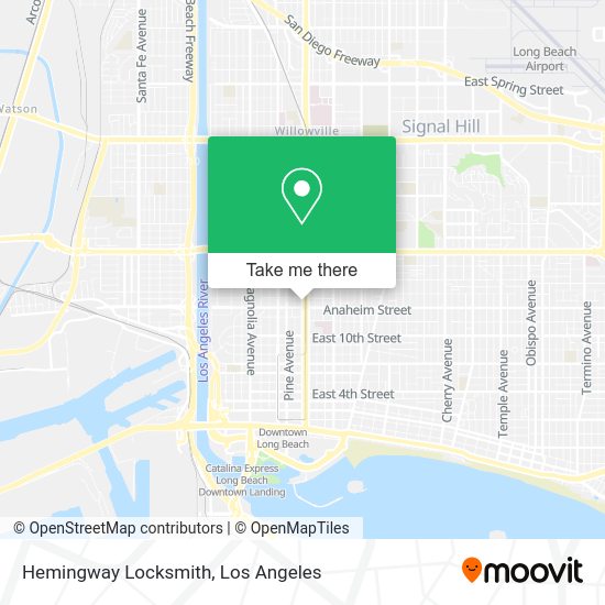 Mapa de Hemingway Locksmith