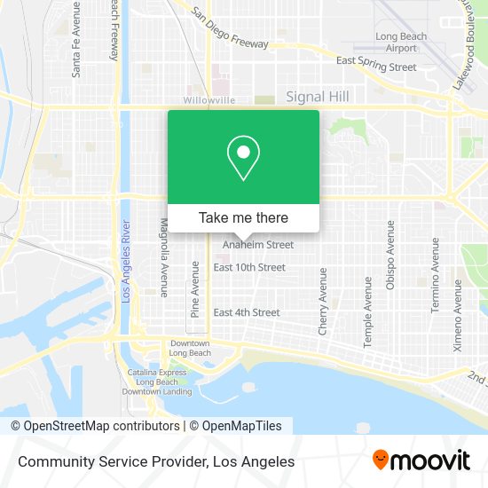 Community Service Provider map
