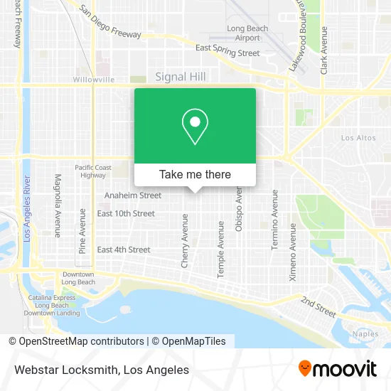Mapa de Webstar Locksmith