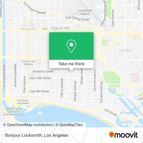 Bonjour Locksmith map