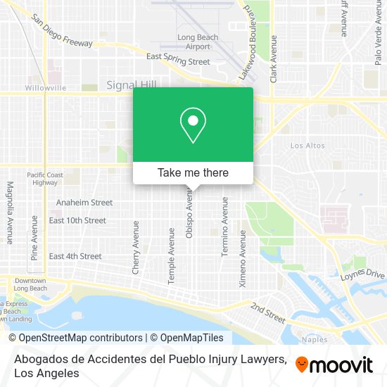 Abogados de Accidentes del Pueblo Injury Lawyers map