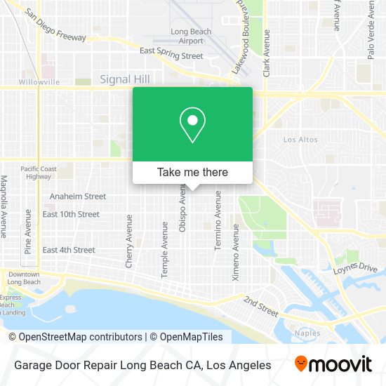 Mapa de Garage Door Repair Long Beach CA