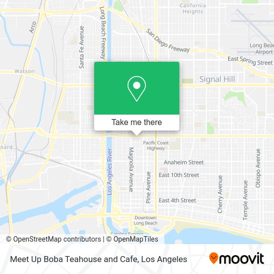Meet Up Boba Teahouse and Cafe map