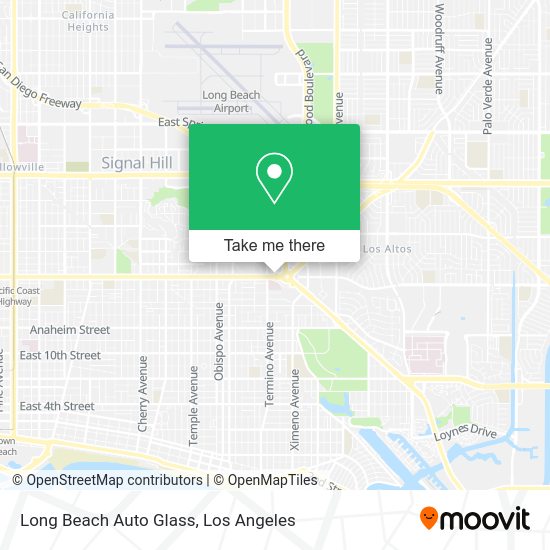 Mapa de Long Beach Auto Glass