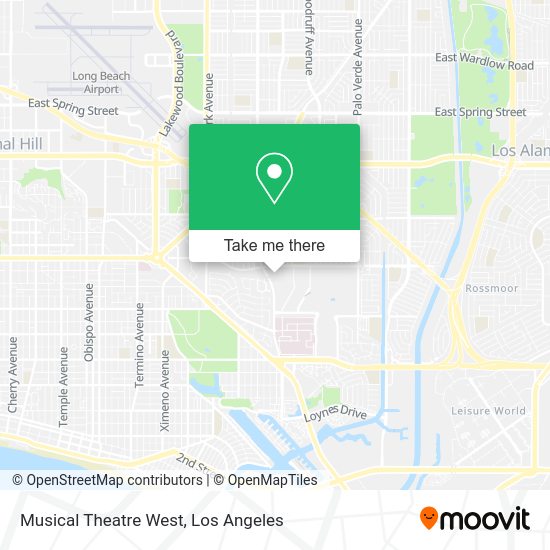 Mapa de Musical Theatre West