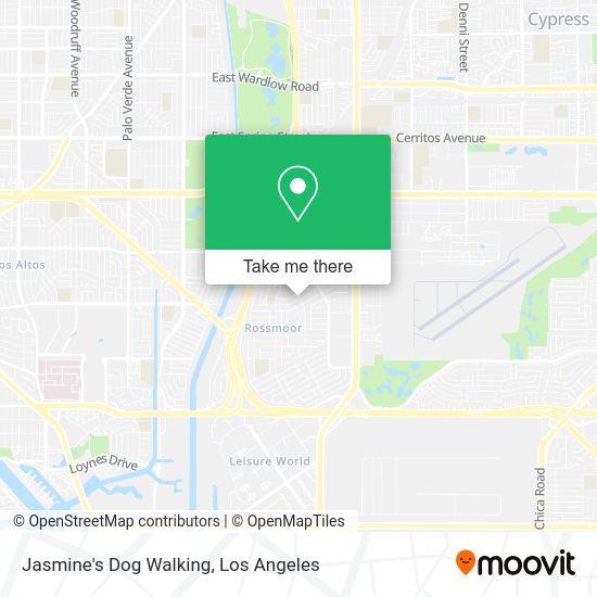 Jasmine's Dog Walking map