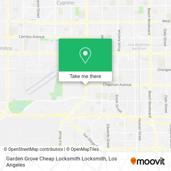 Garden Grove Cheap Locksmith Locksmith map