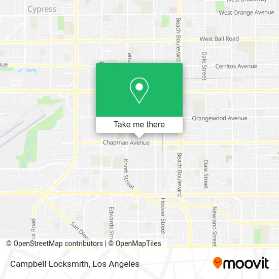 Campbell Locksmith map