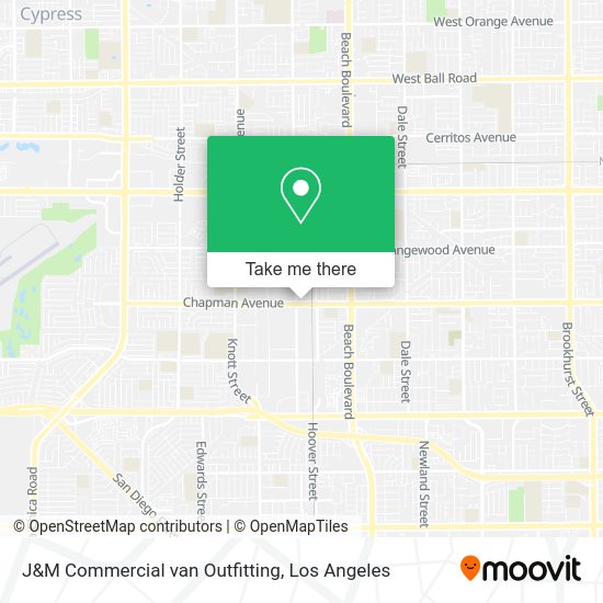 Mapa de J&M Commercial van Outfitting