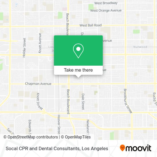 Socal CPR and Dental Consultants map