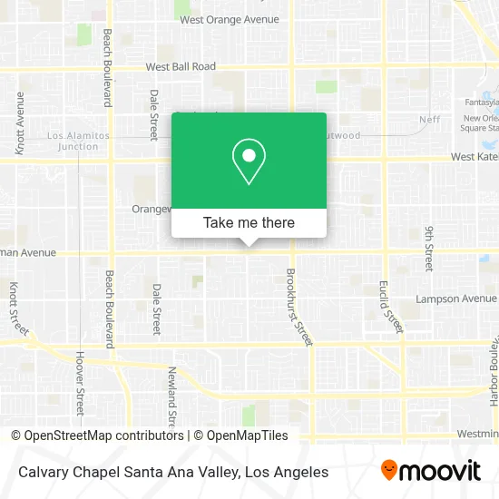 Calvary Chapel Santa Ana Valley map