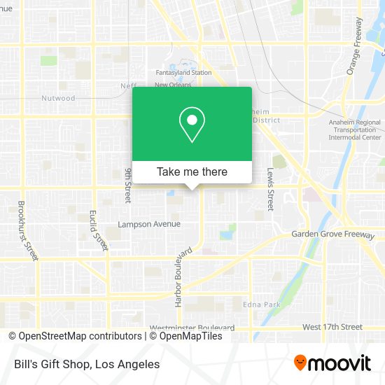 Mapa de Bill's Gift Shop