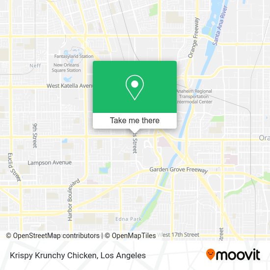 Mapa de Krispy Krunchy Chicken