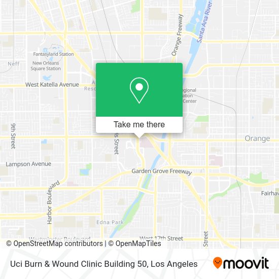 Uci Burn & Wound Clinic Building 50 map
