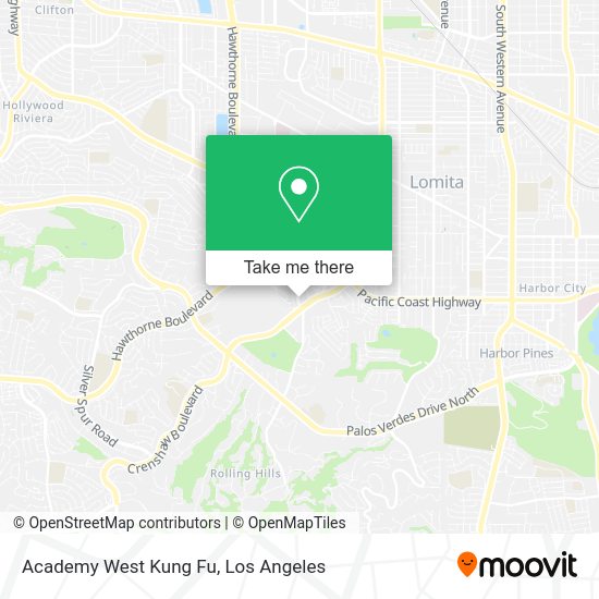 Mapa de Academy West Kung Fu