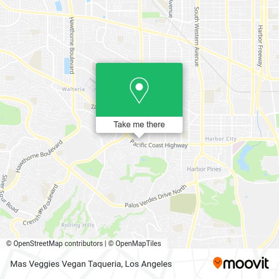 Mapa de Mas Veggies Vegan Taqueria