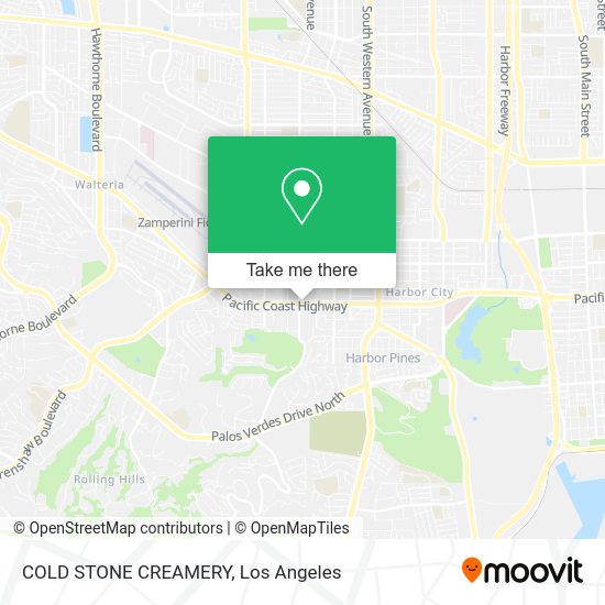 COLD STONE CREAMERY map