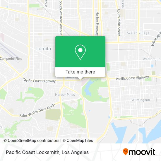 Pacific Coast Locksmith map