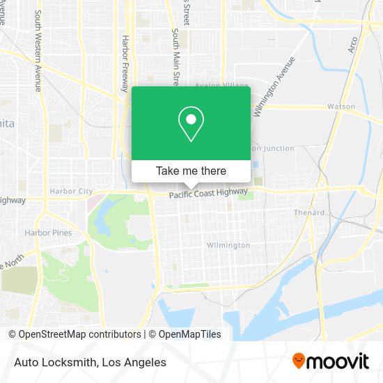 Mapa de Auto Locksmith