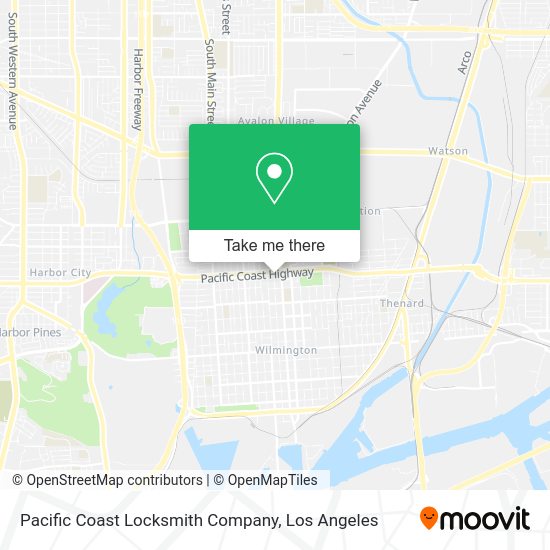 Pacific Coast Locksmith Company map
