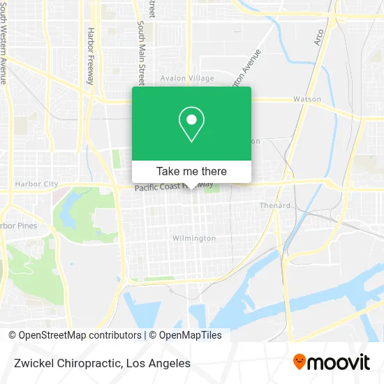 Zwickel Chiropractic map