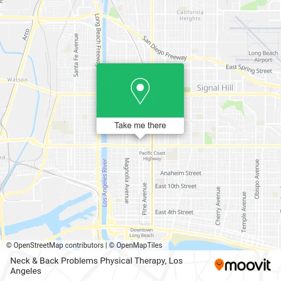 Neck & Back Problems Physical Therapy map