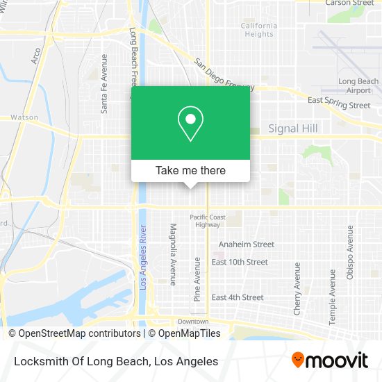 Mapa de Locksmith Of Long Beach