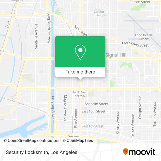 Security Locksmith map