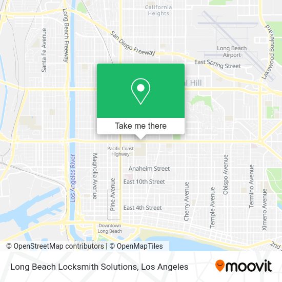 Mapa de Long Beach Locksmith Solutions
