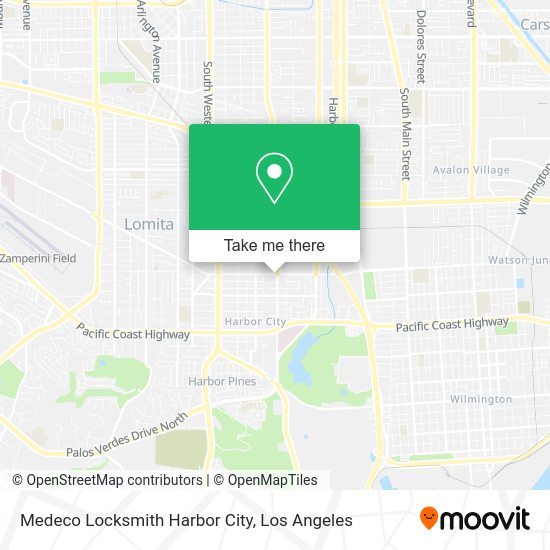 Mapa de Medeco Locksmith Harbor City