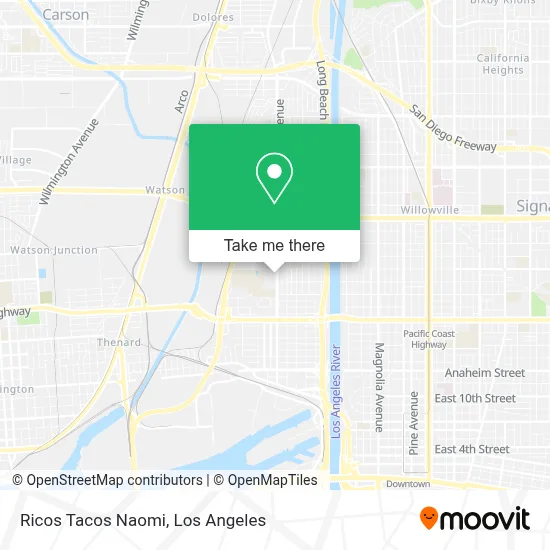 Ricos Tacos Naomi map