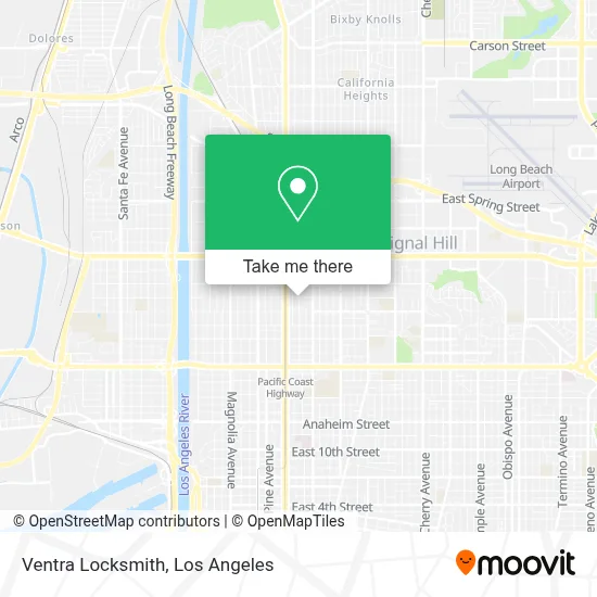 Ventra Locksmith map