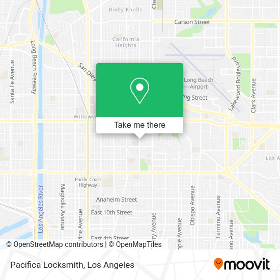 Pacifica Locksmith map