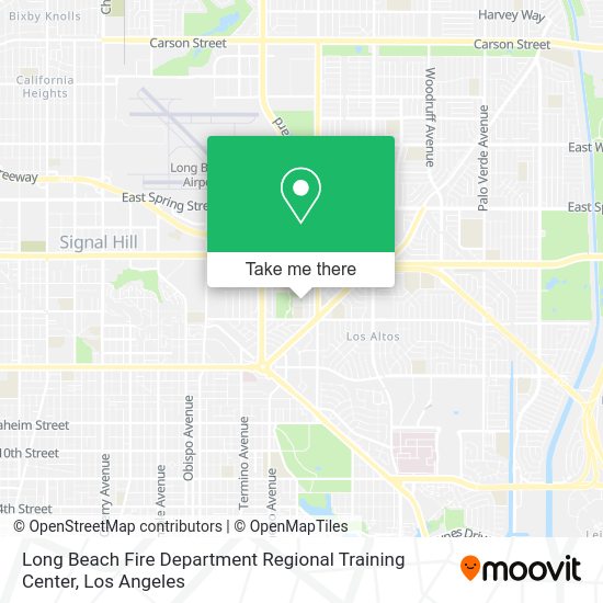 Long Beach Fire Department Regional Training Center map