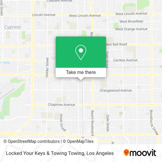 Mapa de Locked Your Keys & Towing Towing